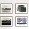 Installation view of four works: Enclose Protect, c.1980, Black and white silver gelatin print, 16 x 20 in.