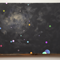 Science Night, 2012, wood, paint, holographic laminate, 36 x 56 x 4.25 inches